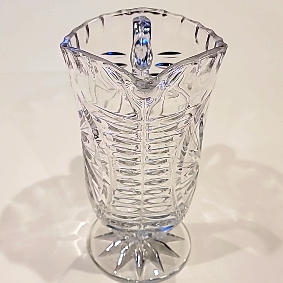 Elegant Vintage Intricate Cut Heavy Crystal Pitcher 32oz. - Picture 6 of 8